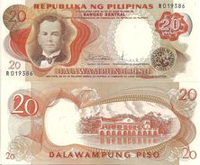 Philippines P145b, 20 Peso, Pres.Quezon / Malakanyang Palace UNC $6 CAT - Filipinas