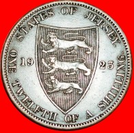 * GREAT BRITAIN: JERSEY ★ OLD TYPE 1/12 SHILLING 1923! LOW START★NO RESERVE! George V (1911-1936) - Jersey