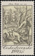 Czechoslovakia / Stamps (1975) 2124: Hunting Themes Of Old Engravings; Philip Galle (1537-1612) Hunting Deer - Grabados