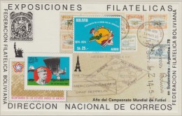 BOLIVIE  UPU 1974+AVION+TIMBRES SUR TIMBRES **MNH VF    Réf  G367 - UPU (Unión Postal Universal)