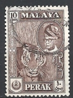 MALESIA PERAK    1957 Sultan Yussuf Izzudin Shah & Local Motifs  USED - Perak
