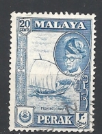 MALESIA PERAK   1957 Sultan Yussuf Izzudin Shah & Local Motifs   USED - Perak