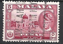 MALESIA PERAK    1957 Sultan Yussuf Izzudin Shah & Local Motifs   USED - Perak