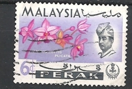 MALESIA PERAK   1965 Orchids   USED - Perak