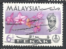 MALESIA PERAK   1965 Orchids   USED - Perak