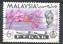 MALESIA PERAK   1965 Orchids   USED - Perak