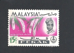 MALESIA PERAK   1965 Orchids   USED - Perak