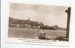 ADEN 47  STEAMER POINT .VIEWED FROM THE HARBOUR SHOWING THE TOWER CLOCK AND SECRETARIAT BUILDING - Jemen