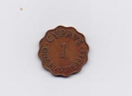 CYPRUS 1944 1 PIASTRE BRONZE COIN - Cipro