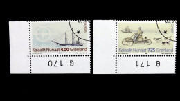 Grönland 247/8 Oo/ESST, EUROPA/CEPT 1994, Dampfbark „Danmark“, Expeditionsautomobil ELG - Usados