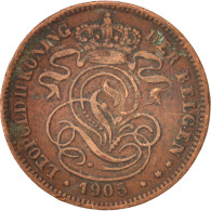 Monnaie, Belgique, 2 Centimes, 1905, TB+, Cuivre, KM:36 - 2 Cents