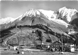 74-SAINT-GERVAIS-LES-BAINS- LE T.M.B. AU COL DE VOZA ,L'AIGUILLE DU GOÛTER, LE DÔME ET LE BIONNASSAY - Saint-Gervais-les-Bains