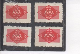 CHINE - Timbres Taxes - - Portomarken