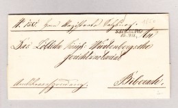 Österreich SALZBURG 15 MAI 2-Zeil-Stempel Vorphilabrief 1850 Nach Biberach - ...-1850 Prefilatelia