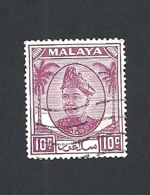 MALESIA    SELANGOR       1949 Sultan Hisamuddin Alam Shah USED - Selangor