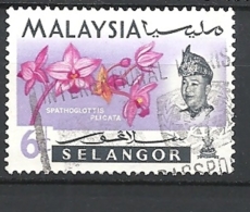 MALESIA    SELANGOR    1965 Orchids     Used - Selangor