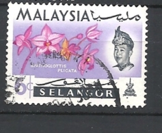 MALESIA    SELANGOR    1965 Orchids     Used - Selangor