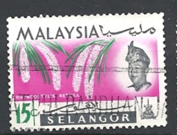 MALESIA    SELANGOR    1965 Orchids     Used - Selangor