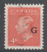 Canada 1952. Scott #O29 (U) King George VI - Prematasellado