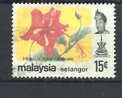 MALESIA    SELANGOR    1979 Flowers  Used - Selangor