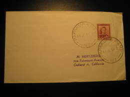 Papakura Camp 1954 To Oakland II California USA Stamp On Cover Cancel New Zealand - Briefe U. Dokumente
