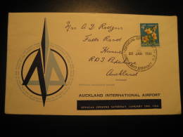 Auckland Airport 1966 Official Opening Stamp On Official Souvenir Cover Cancel New Zealand - Briefe U. Dokumente