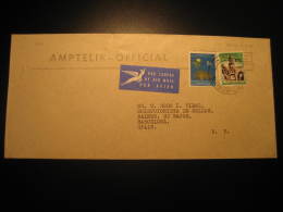 Philatelic Bureau To Barcelona Spain Amptelik Official 2 Stamp On Air Mail Cover Cancel South Africa - Dienstzegels