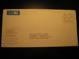 Pretoria To Barcelona Spain ATM Frama Label Yvert Nº3 1987/8 On Air Mail Cover South Africa RSA - Frama Labels