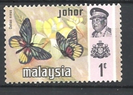 MALESIA   JOHOR     1971 Butterflies    MNH - Johore
