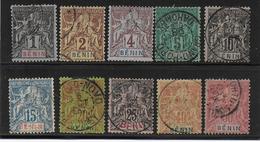 BENIN - YVERT N° 33/40 + 42/43 OBLITERES - COTE = 100 EURO - - Oblitérés