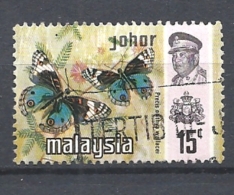 MALESIA   JOHOR     1971 Butterflies   USED - Johore