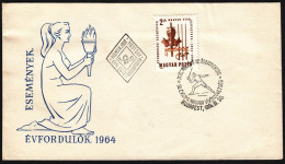 Hungary 1964, FDC Cover "Hungarian Youth Fencing Association, 50th Anniversary" W./special Postmark "Budapest", Ref.bbzg - FDC