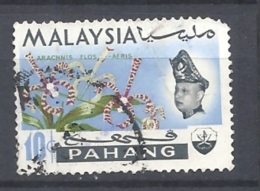 MALESIA  PAHANG     1965 Sultan Abu Bakar & Orchids USED - Pahang