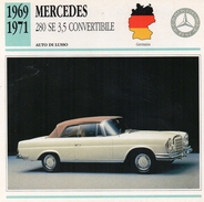 Auto Da Collezione  "Mercedes  1969  280 SE 3,5  Convertible"  (Germania) - Moteurs