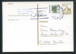 BERLIN Postkarte P108 Gelaufen In Halle/S. 1990 - Postales - Usados