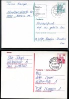BERLIN Postkarten P109-110 Gebraucht 1982-87 - Postcards - Used