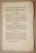 BULLETIN DES LOIS N°146 DECRET IMPERIAL MINES PLOMB VOSSEN FOIRE ST LOUP LIMOGES BERGEN NAPOLEON 1807 FINCKENSTEIN - Décrets & Lois