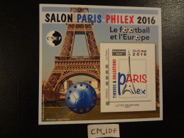 FRANCE 2016 BLOC SALON PARIS PHILEX 2016 Le Football Et L'Europe Timbres Et Collections Paris Philex 19-22-mai 2016 - CNEP