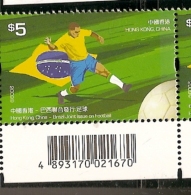 Hong Kong ** & Joint Issue Brazil, Hong Kong, China, Soccer 2009 (4008) - Unused Stamps
