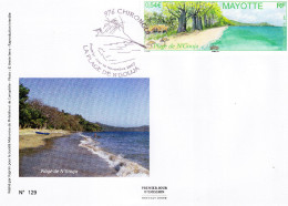 MAYOTTE - FDC Du 10.11.2007 - LA PLAGE DE N'GOUJA - Covers & Documents