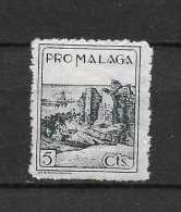 LOTE 2189  ///  (C010) ESPAÑA. GUERRA CIVIL PRO MALAGA 1937 VISTA DE LA ALCAZABA - Verschlussmarken Bürgerkrieg