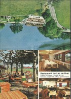 Carte Pulicitaire, Contenant Une Carte Postale Du Restaurant Du Lac De Bret, à Puidoux - Puidoux