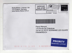 Enveloppe Port Payé Luftpost Par Avion Prioritaire - Maschinenstempel (EMA)