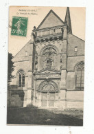 Cp , 95 , BELLOY , Le Portail De L'église , Voyagée - Other & Unclassified