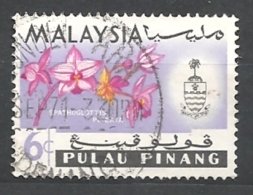 MALESIA   PENANG  PALAU PINANG   1965 Orchids   USED - Penang