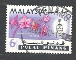 MALESIA   PENANG  PALAU PINANG   1965 Orchids   USED - Penang