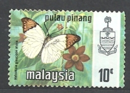 MALESIA   PENANG  PALAU PINANG  1971 -1977 Butterflies   USED - Penang