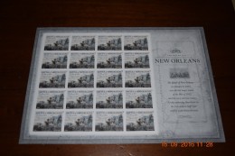 2015 USA. Scott # 4952a, MNH Sheet Of 20. The War Of 1812 New Orleans - Ungebraucht