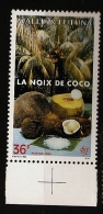 Wallis & Futuna 1994 N° 469 ** Flore, Fleur, Noix De Coco, Cocotier, Fruits, Pulpe, Lait, Cuisine, Cosmétique, Parfum - Nuevos