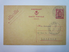 ENTIER  POSTAL  Au Départ De  ZWEVEGEM  à Destination De LOKEREN  1947  - Postkarten 1934-1951